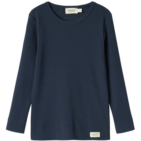 MarMar Modal Pilot Navy Plain Tee LS