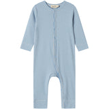MarMar Modal Fine Rib Blue Stripe Ruka Onesies