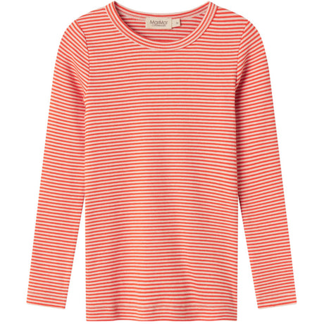 MarMar Modal Fine Rib Red Stripe Tani Blouse