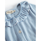 MarMar Modal Fine Rib Blue Stripe Dama LS Dress