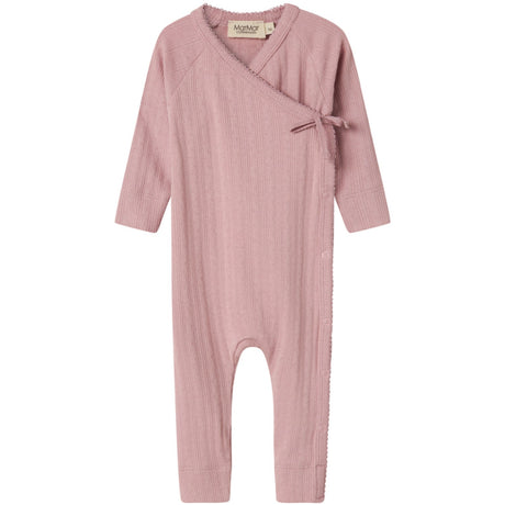 MarMar New Born Modal Pointelle Soft Berry Rula Onesies