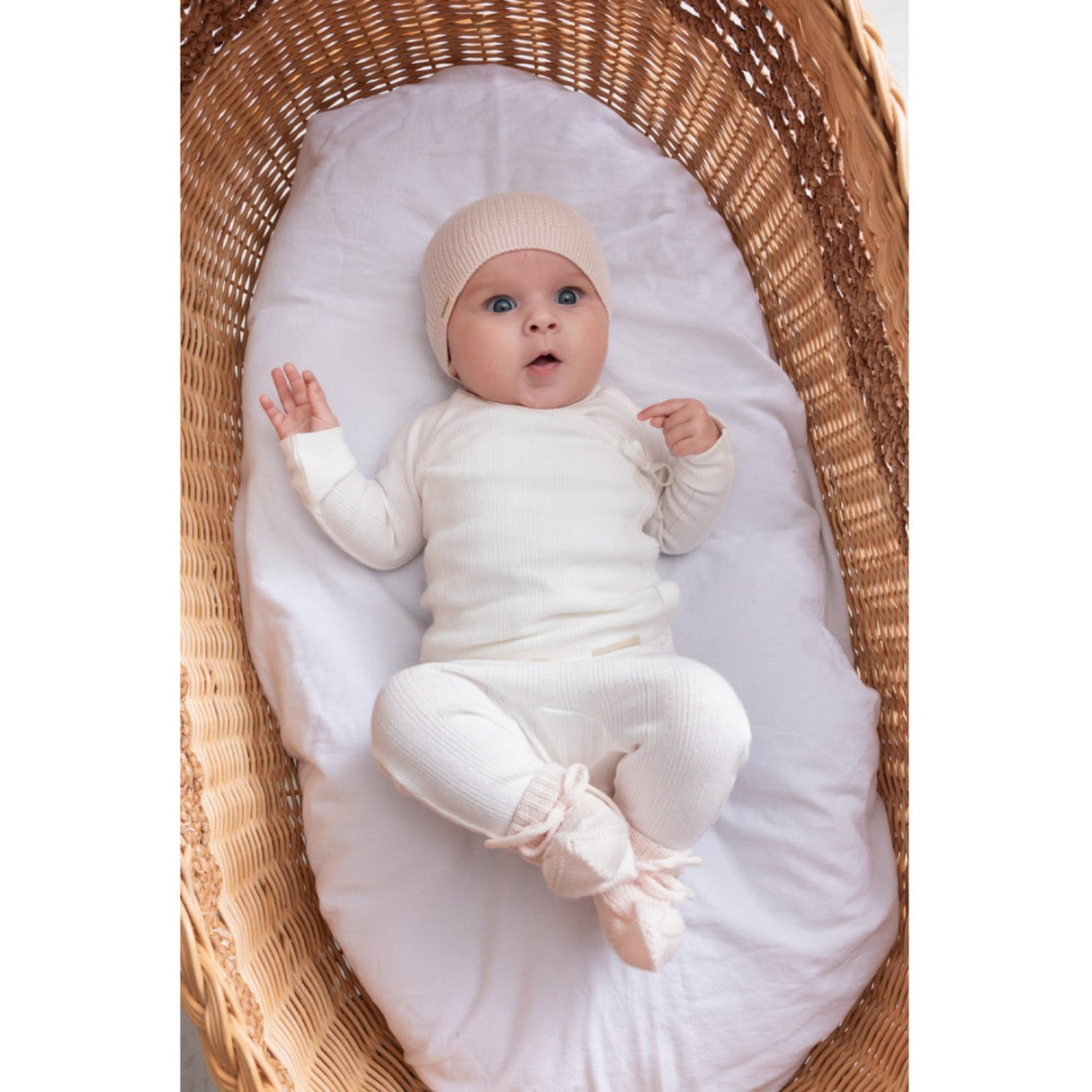 MarMar New Born Modal Pointelle Gentle White Piva Pants