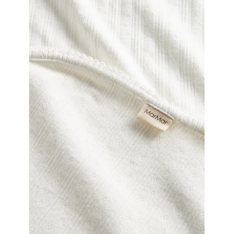 MarMar New Born Modal Pointelle Gentle White Alida Blanket