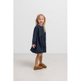 MarMar Chambray Dark Blue Stripe Dagmara Scallop Dress