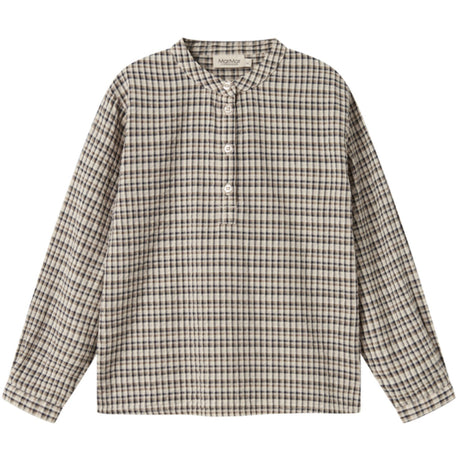 MarMar Seersucker Check Pilot Navy Check Tokyo Shirt