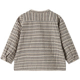 MarMar Seersucker Check Pilot Navy Check Totoro Shirt