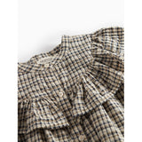 MarMar Seersucker Check Pilot Navy Check Dalina Dress