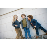 MarMar Seersucker Check Pilot Navy Check Airo Scarf