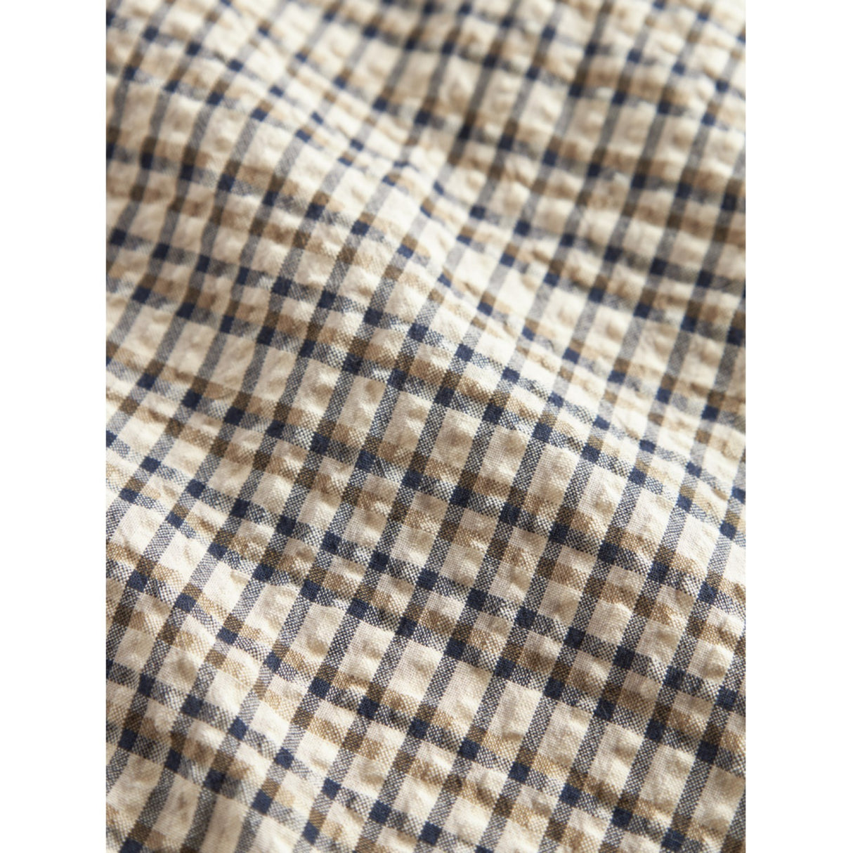 MarMar Seersucker Check Pilot Navy Check Airo Scarf