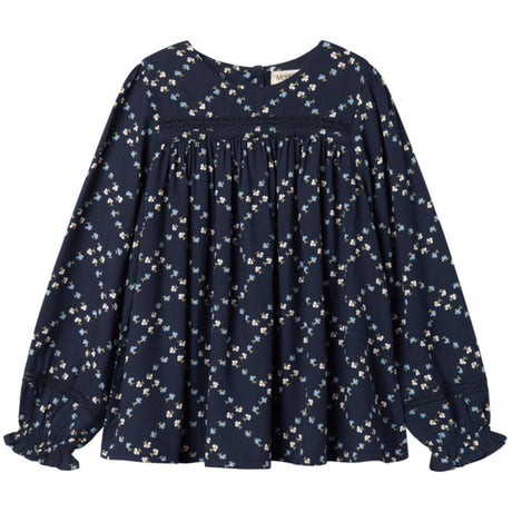 MarMar Viscose Twill French Flower Tuka LS Blouse