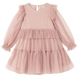MarMar Tulle Dotty Faded Rose Doth LS Dress
