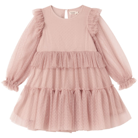 MarMar Tulle Dotty Faded Rose Doth LS Dress