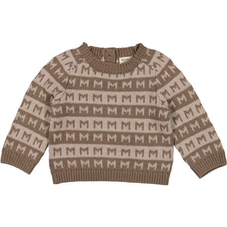 MarMar Heavy Knit Pattern Terre Stripe Talmi B Knit Blouse