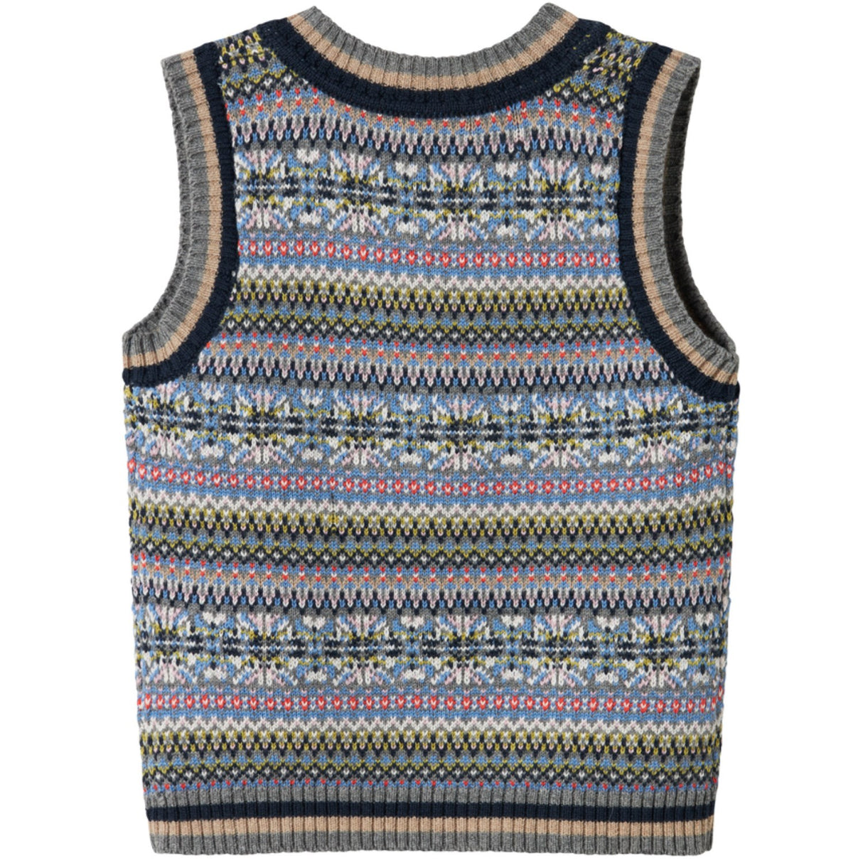 MarMar Light Cotton Wool Fair Isle Fair Isle Taj Knitted Vest
