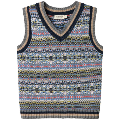 MarMar Light Cotton Wool Fair Isle Fair Isle Taj Knitted Vest