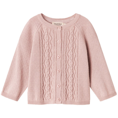 MarMar Modal Mix Cable Faded Rose Totti Knit Cardigan