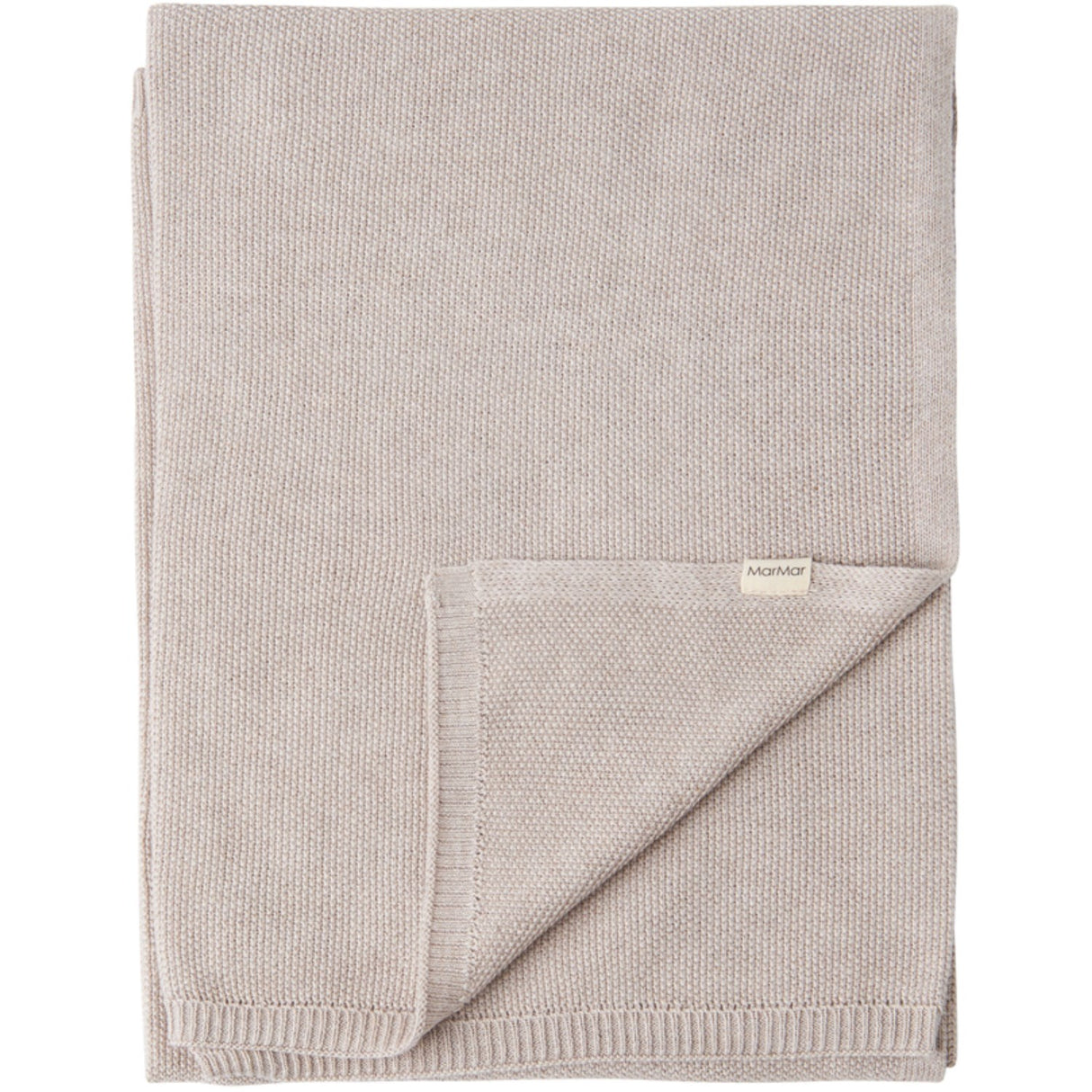MarMar New Born Modal Mix Pearl Cashew Melange Alia Knit Blanket
