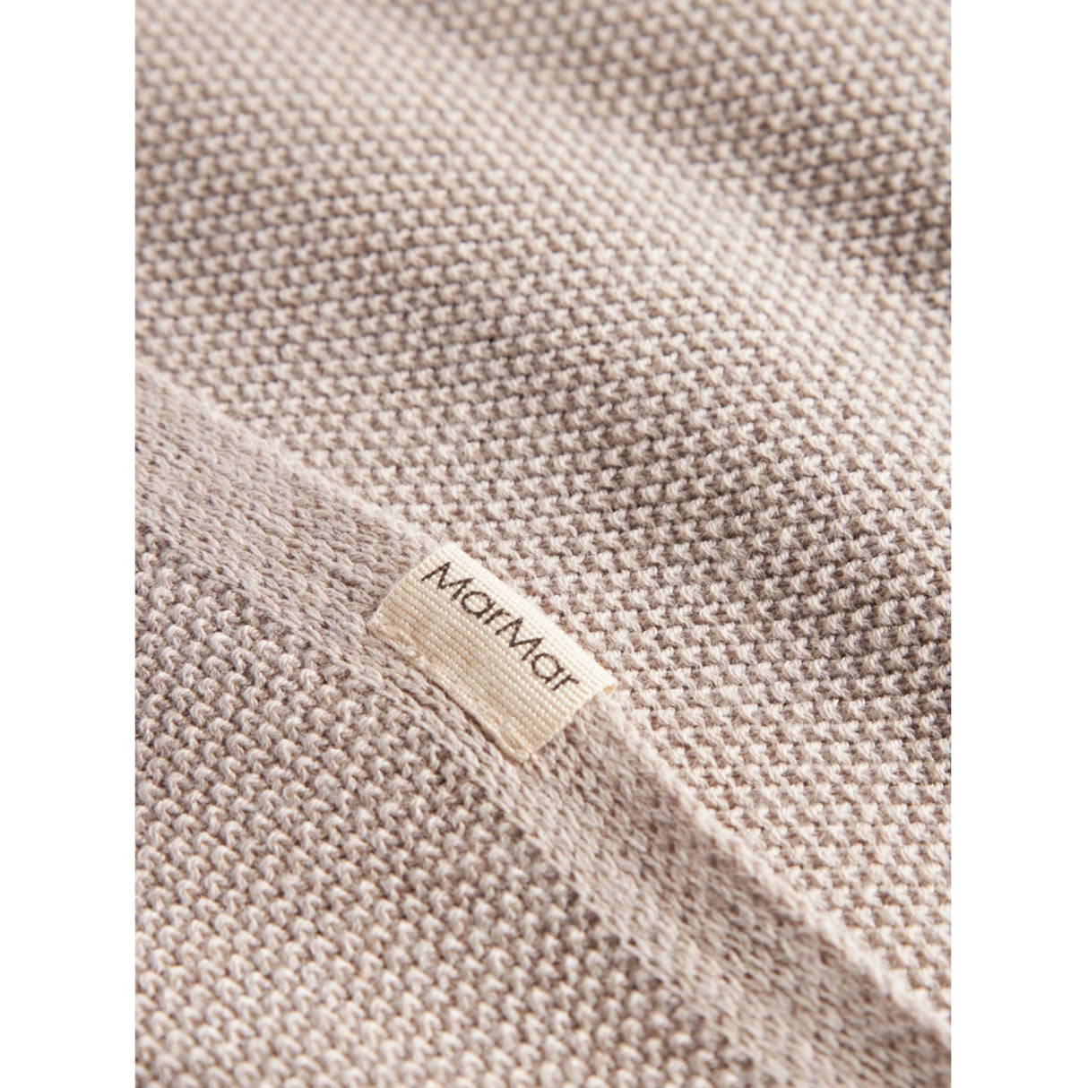 MarMar New Born Modal Mix Pearl Cashew Melange Alia Knit Blanket