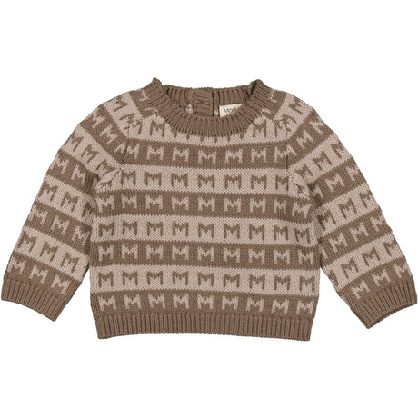 MarMar Heavy Knit Pattern Terre Stripe Talmi B Knit Blouse
