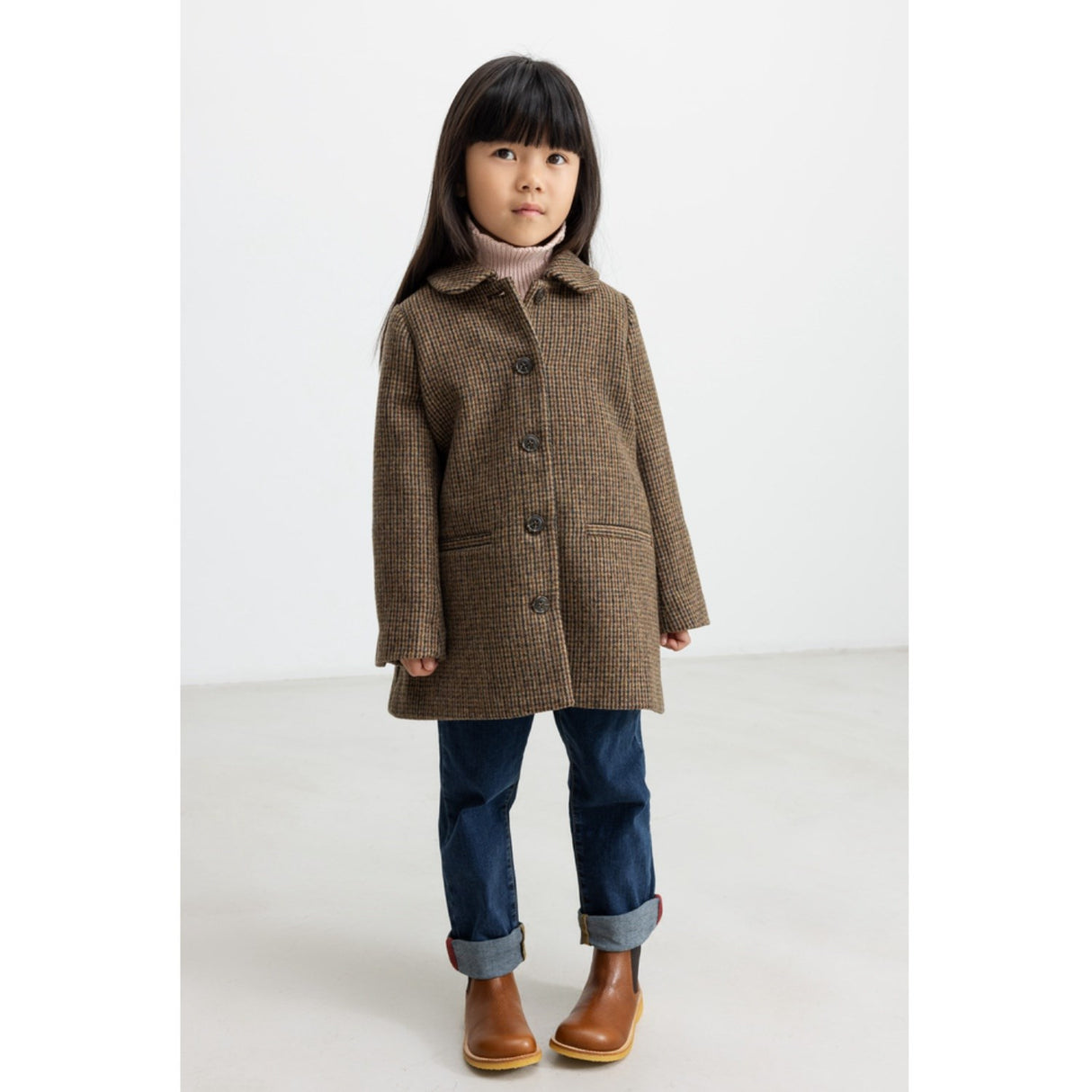 MarMar Wool Check Earthy Check Olive Jacket
