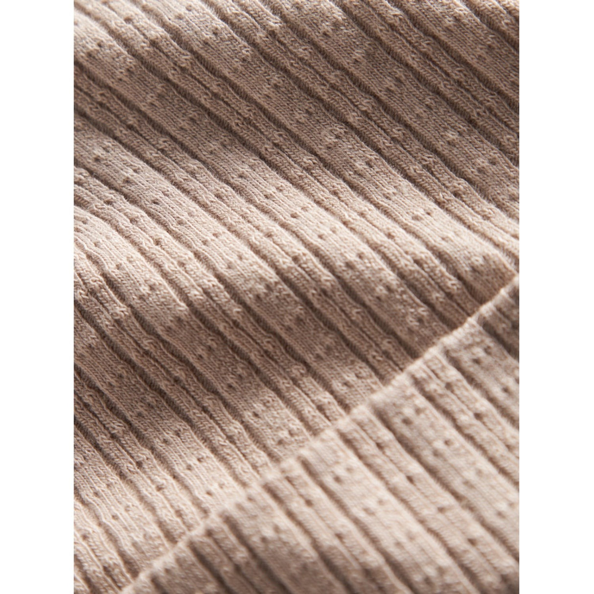 MarMar New Born Modal Pointelle Rib Soft Beige Aiko Hat