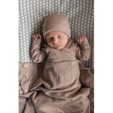 MarMar New Born Modal Pointelle Rib Soft Beige Alida Blanket