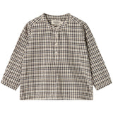 MarMar Seersucker Check Pilot Navy Check Totoro Shirt