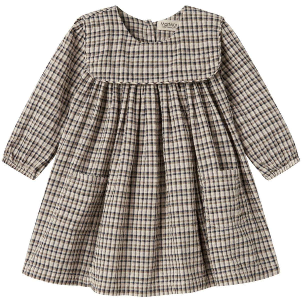 MarMar Seersucker Check Pilot Navy Check Dulle Dress