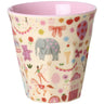 Rice Pink Fun Fair Print Melamine Kids Cup Small 160 Ml
