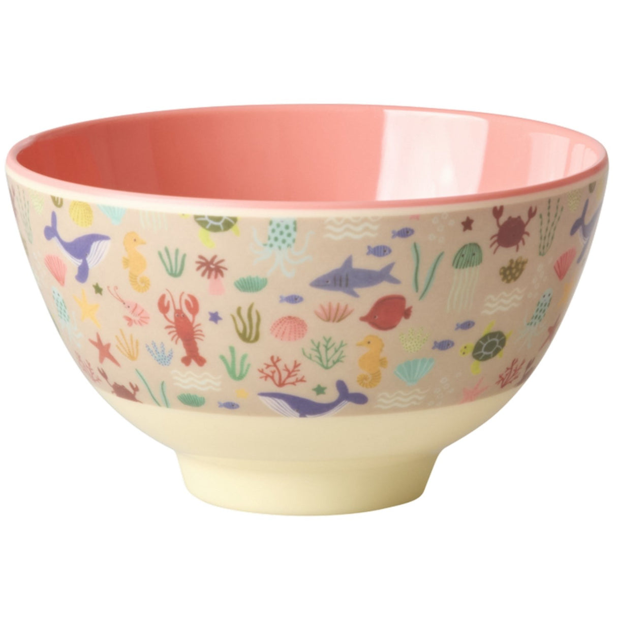 Rice Coral Ocean Print Melamine Bowl Small 300 Ml
