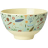 Rice Sports Print Melamine Bowl Small 300 Ml