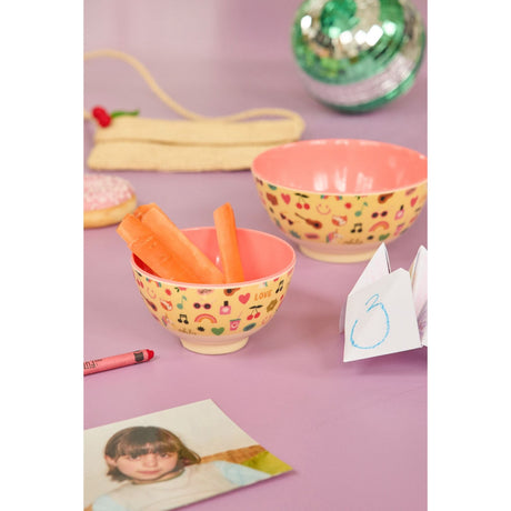 Rice Unicorn Love Print Melamine Bowl Small 300 Ml