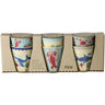 Rice Blue Ocean Print Melamine Cups Small 6 Pack 160 Ml