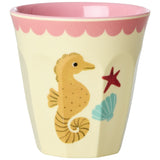 Rice Coral Ocean Print Melamine Cups Small 6 Pack 160 Ml