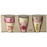 Rice Coral Ocean Print Melamine Cups Small 6 Pack 160 Ml