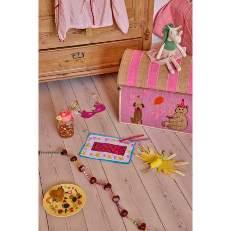 Rice Unicorn Love Print Melamine Round Side Plates