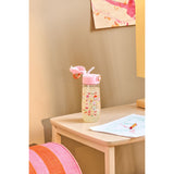 Rice Pink Fun Fair Print Plastic Kids Drinking Bottle 550 Ml