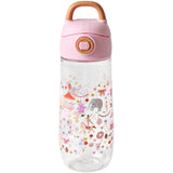 Rice Pink Fun Fair Print Plastic Kids Drinking Bottle 550 Ml