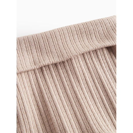 MarMar New Born Modal Pointelle Rib Soft Beige Piva Pants