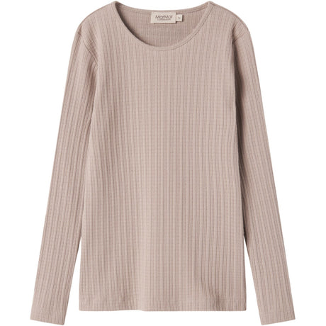 MarMar Modal Pointelle Rib Soft Beige Tamra Blouse