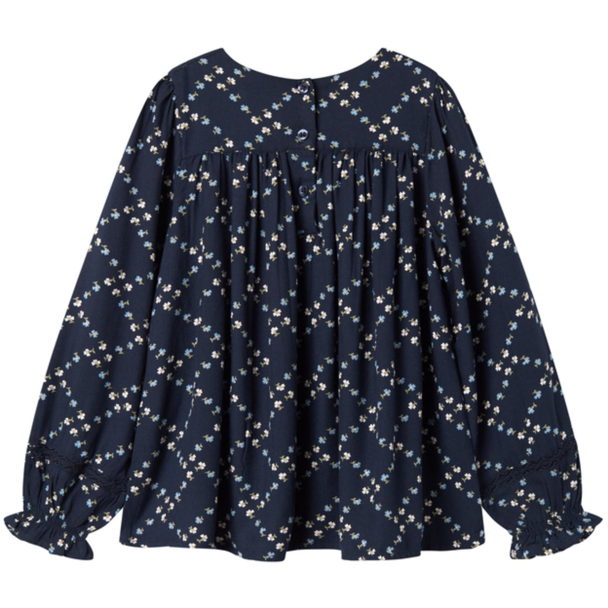 MarMar Viscose Twill French Flower Tuka LS Blouse