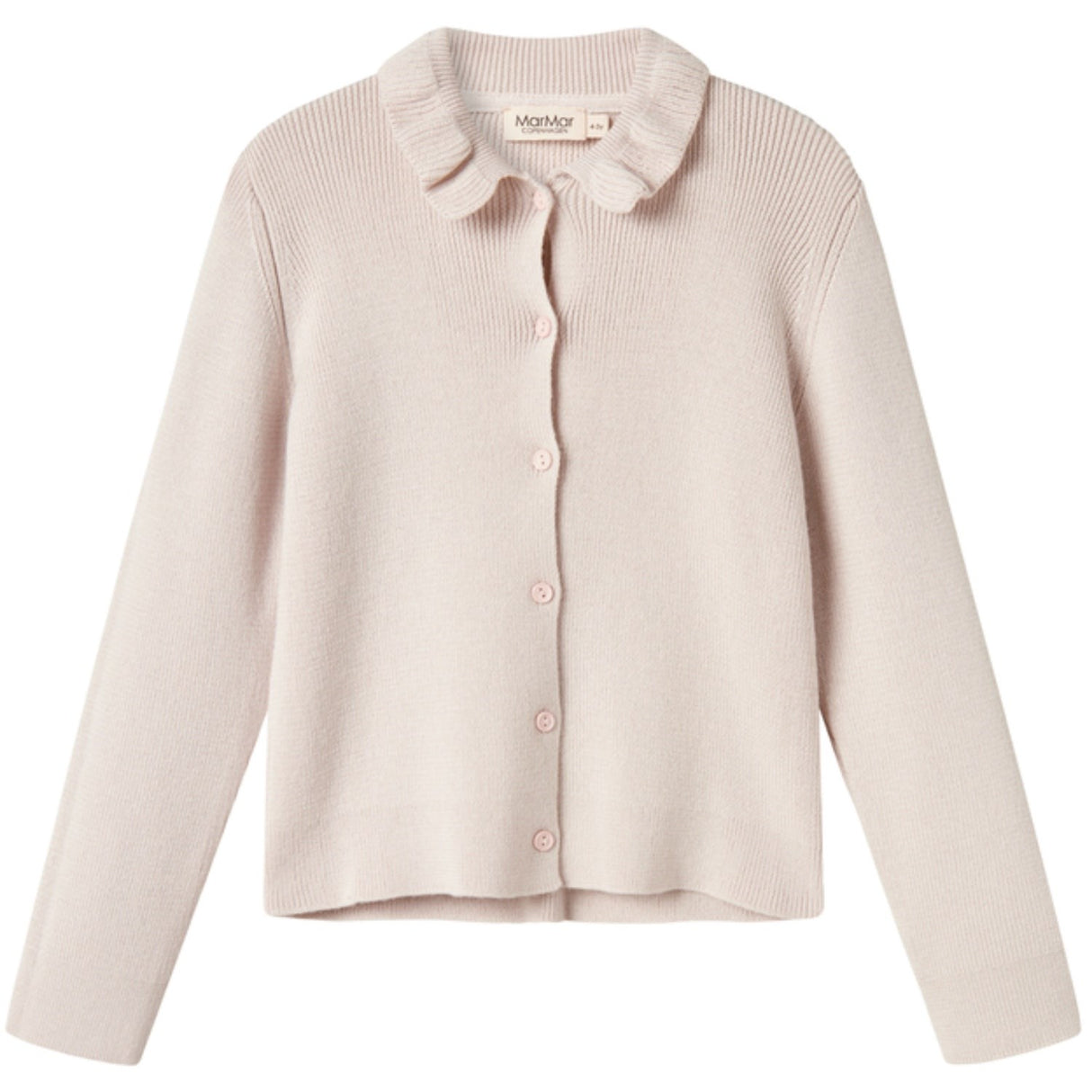 MarMar Light Cotton Wool Rib Vanilla Tilda Knit Cardigan