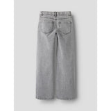 Name It Light Grey Denim Heart Studs Nkfrose Wide Jeans 5503-Ya N