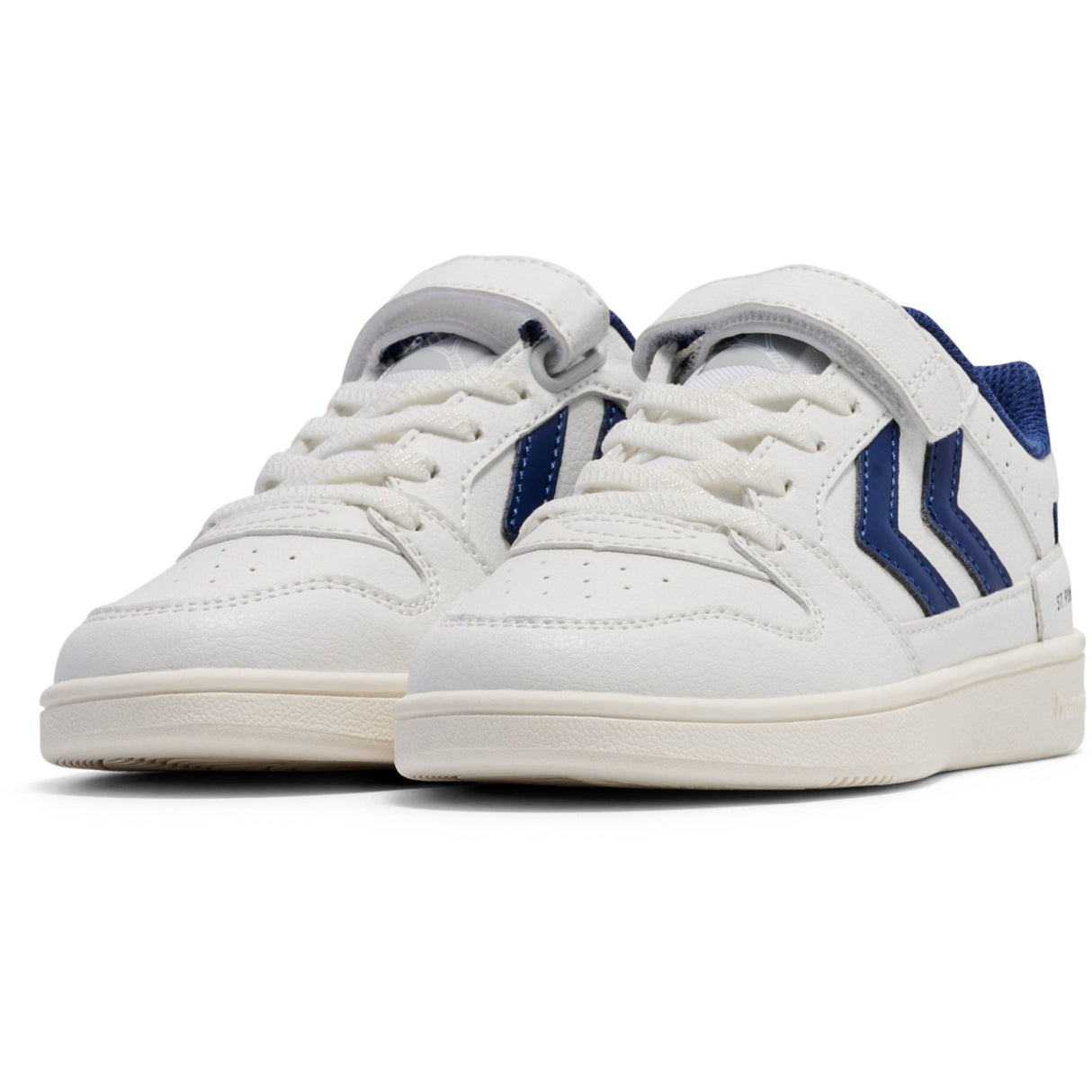 Hummel White/Blue St Power Play Jr Sneakers