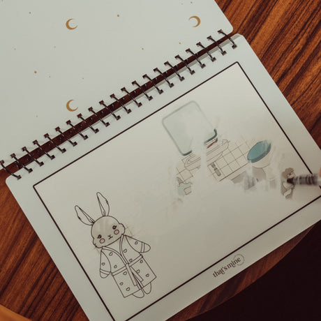 That's Mine Bunny Drew Water Colouring Book