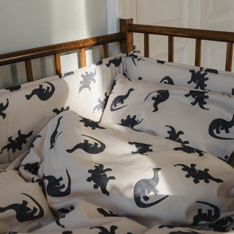 That's Mine Mono Dino Lotus Bed Bumper