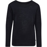 Hummel Black Jr Wool Rib T-Shirt L/S