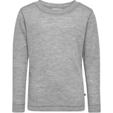 Hummel Grey Melange Jr Wool Rib T-Shirt L/S