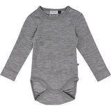Hummel Grey Melange Mini Wool Rib Body L/S