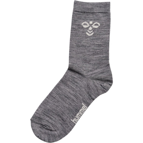 Hummel Grey Melange Jr Wool Socks